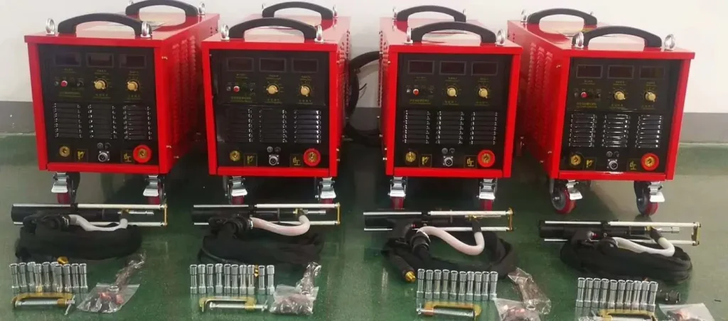High-Performance CD and ARC Stud Welding Machines with Complete Accessories - Four Units Display