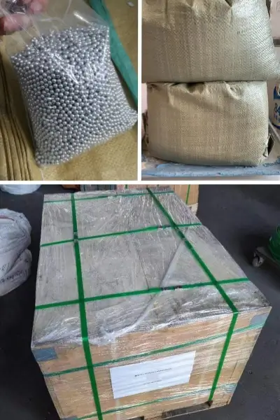 Secure packaging and wooden crate shipping for Aluminum Flux Balls.