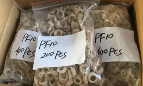 Moisture-proof sealed bags with quantity labels for PF10 ceramic ferrule