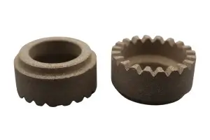Through-deck ceramic ferrule for composite metal decking